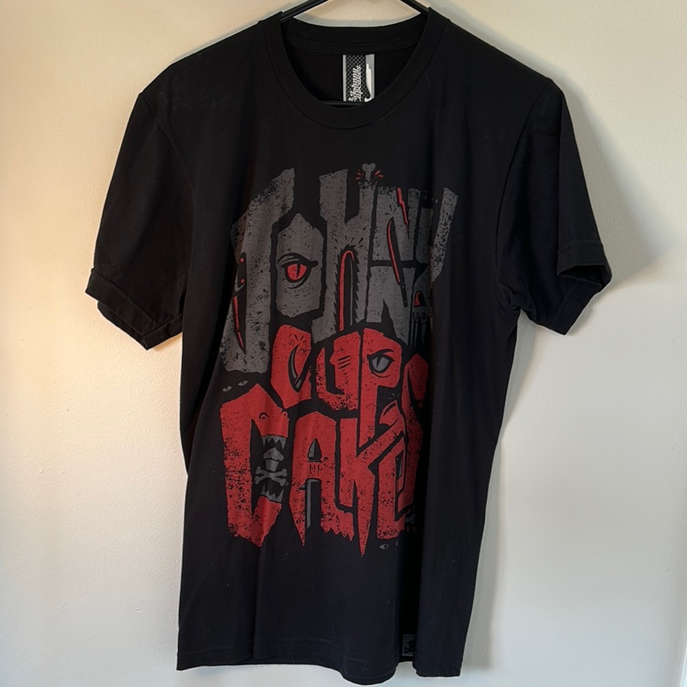Johnny Cupcakes Halloween Black and Red Graphic T-Shirt